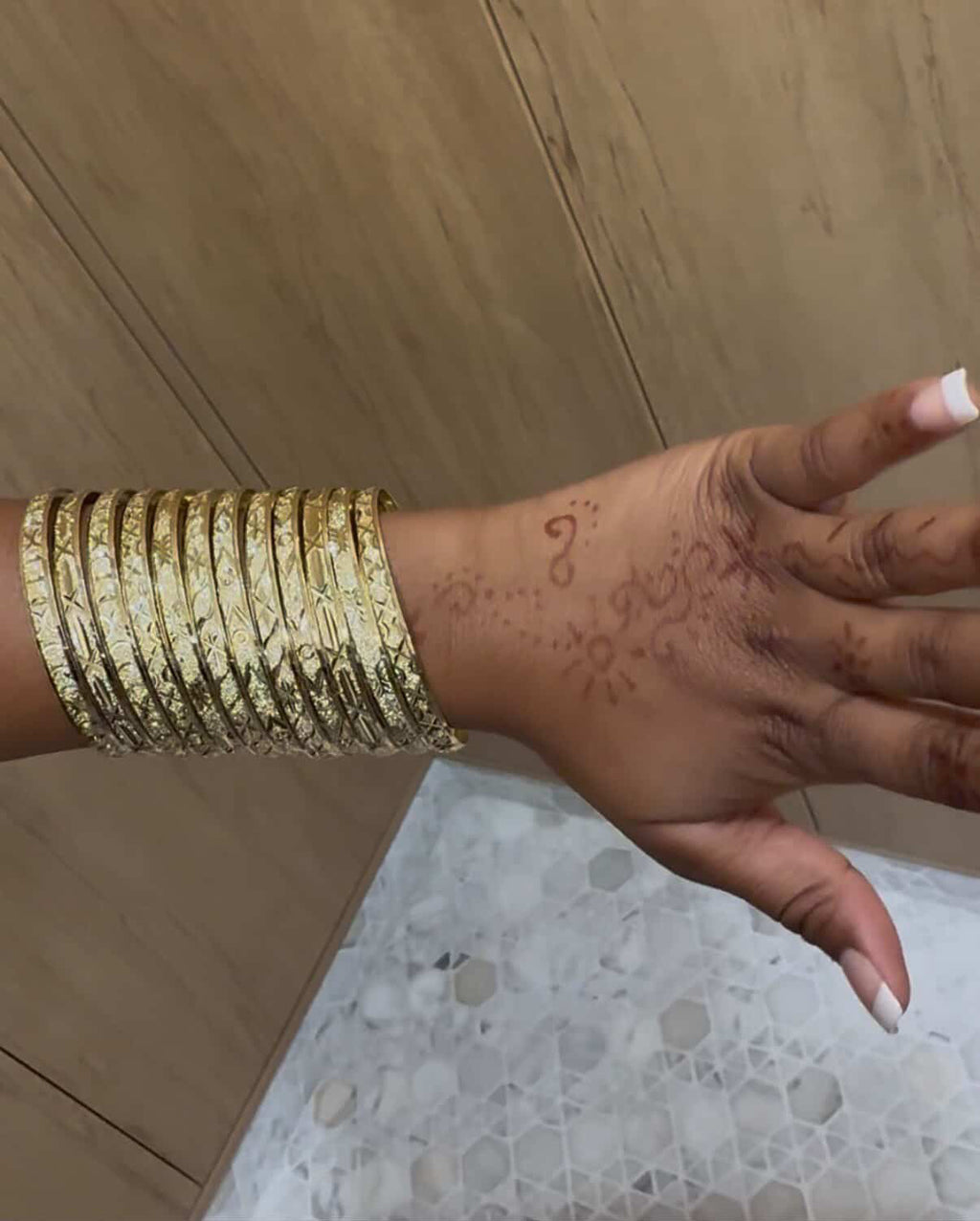 Gold bangles